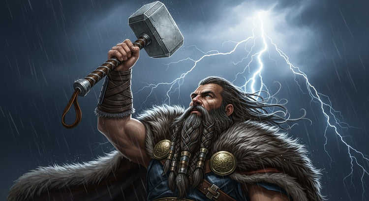 Thor, le fils d'Odin et dieu du tonnerre