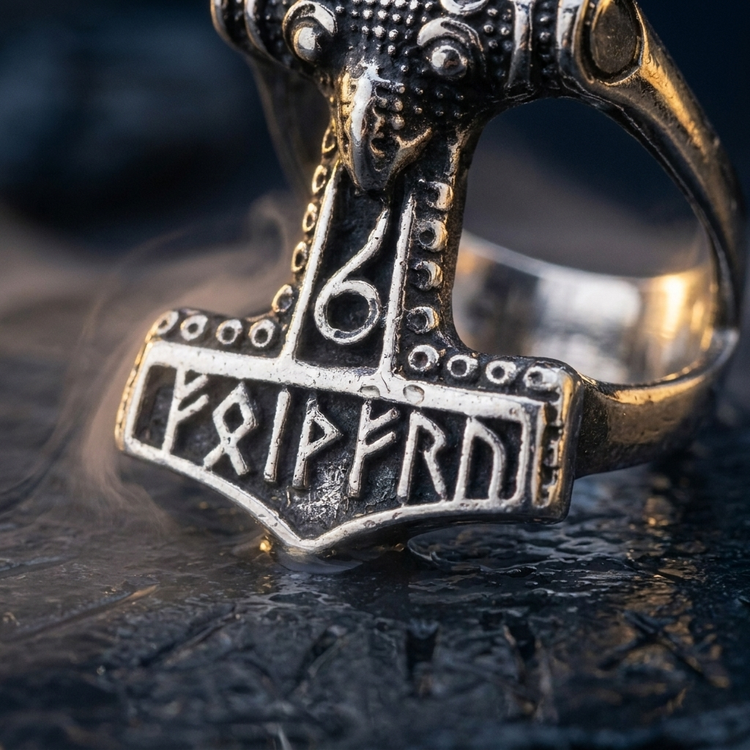 Anneau de Thor en contexte nordique angle macro
