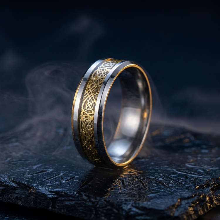 Anneau Viking Legend en contexte nordique