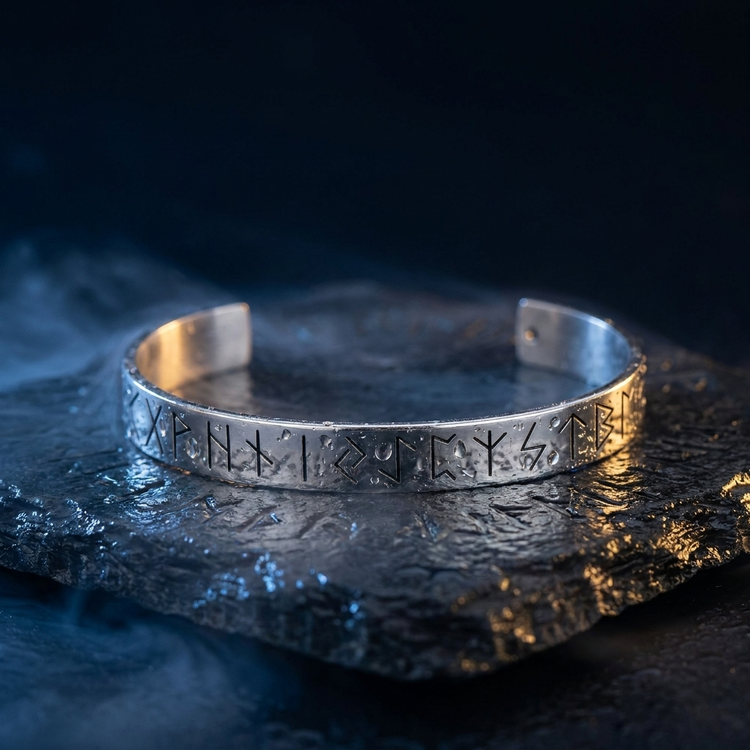 Bracelet Amulette Runes Viking en contexte nordique