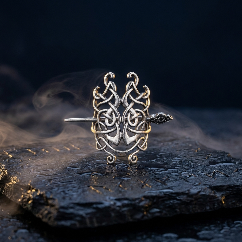 Broche Viking à Épingle en contexte nordique