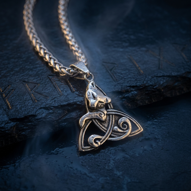Collier Viking Triquetra du Renard en contexte nordique