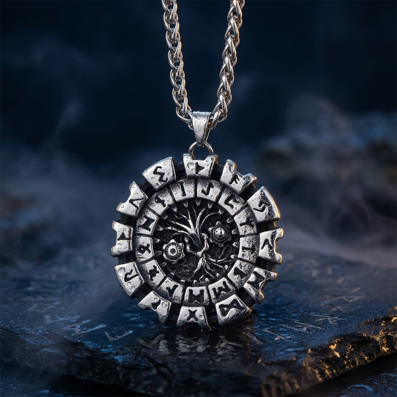 Collier Viking Arbre de Vie en contexte nordique